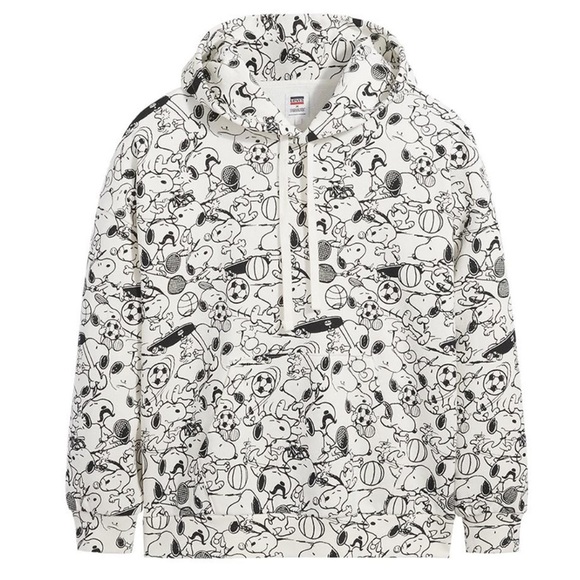 Levi's Peanuts Snoopy All Over Print Relaxed Fit Hoodie - Picture 4 of 15